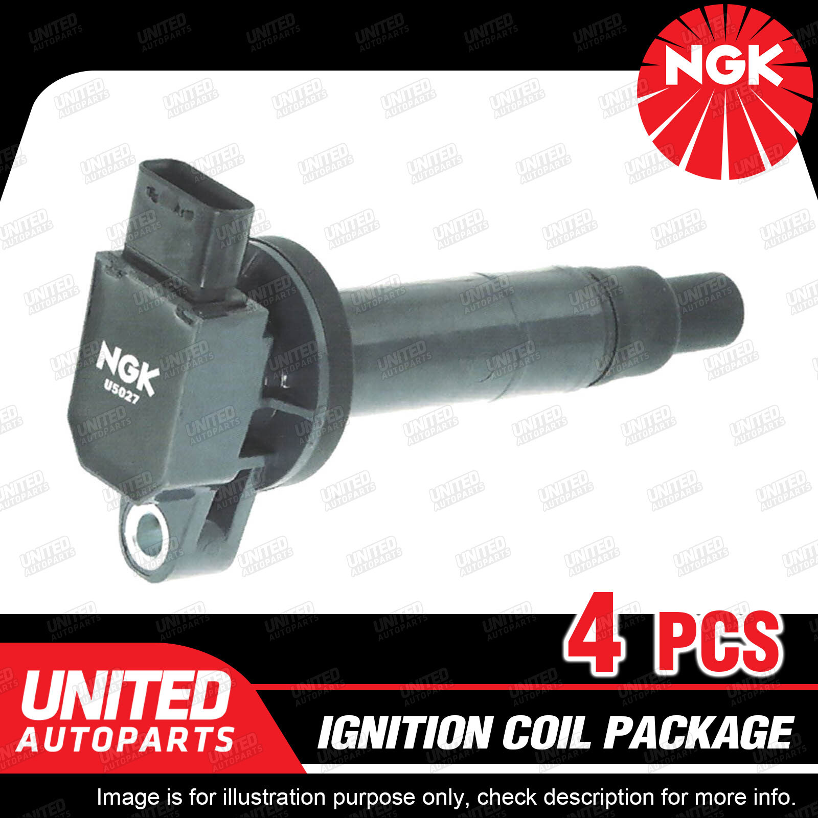 4 x NGK Spark Plugs + 4 x Ignition Coils for Toyota Yaris NCP 1.5L 4 x NGK Spark Plugs + 4 x Ignition Coils for Toyota Yaris NCP 1.5L