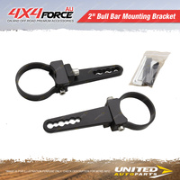 Pair 4X4FORCE 2 Inch Bull Bar LED Light Bar Mounting Bracket Clamps Hid Antenna