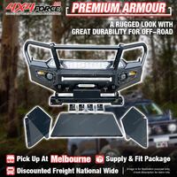 Premium Armor Bumper Bullbar Skid Plate & LOOP for Isuzu D-MAX 19-on MEL Stock