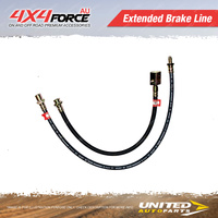 Rear 80mm Extended Brake Hose for Toyota 4 Runner All Leaf Front Models 85-ON