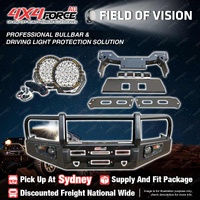 Armor Bumper Bullbar 3 LOOP Guard Plate Drive light for Mazda BT50 11-20 SYD
