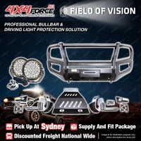 Armor Bullbar Skid Plate LOOP Drive light for Nissan Navara NP300 D23 15-20 SYD