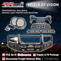 Armor Bumper Bullbar 3 LOOP Guard Plate Drive light for Mazda BT50 11-20 MEL