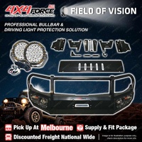 MEL Stock Armor Bullbar Skid Plate LOOP Drive light for Mitsubishi Triton MQ