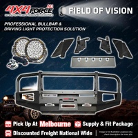 MEL Stock Armor Bullbar Guard Plate 3 LOOP light for Nissan Patrol Y61 00-04