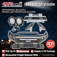 Safari Shield U Loop Bumper Bullbar Lights for Mitsubishi Triton MQ 15-18 MEL