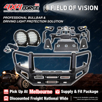 Premium Armor 3 Loop Bullbar Drive Lights for Toyota Hilux Rocoo 19-20 MEL Stock