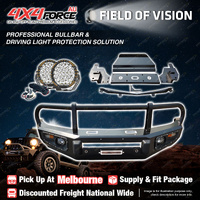 Premium Armor 3 Loop Bullbar Drive Lights for Mitsubishi Triton ML MN MEL Stock