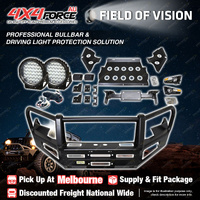 Premium Armor 3 Loop Bullbar Drive Lights for Toyota Hilux Rocoo 21-On MEL Stock