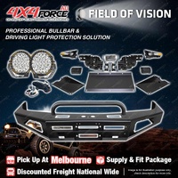 4X4FORCE Safari Shield U Loop Bullbar Lights for Toyota Landcruiser 100 MEL
