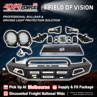 4X4FORCE Safari Shield U Loop Bumper Bullbar Light for Toyota Prado 90 95 MEL