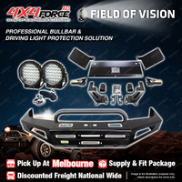 4X4FORCE Safari Shield U Loop Bullbar Lights for Toyota Landcruiser 105 Ser MEL