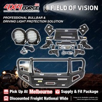Premium Armor 3 Loop Bullbar Lights for Nissan Navara D40 Spain 11-On MEL