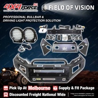 4X4FORCE Safari Shield U Loop Bullbar Lights for Mitsubishi Triton MR 19-20 MEL