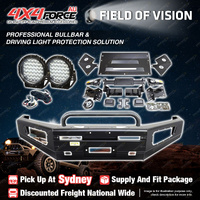 Safari Shield U Loop Bumper Bullbar Lights for Nissan Navara D40 Spain 11-On SYD