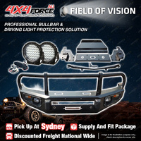 Premium Armor 3 Loop Bullbar Drive Lights for Mitsubishi Triton ML MN SYD Stock