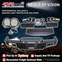 4X4FORCE Safari Shield U Loop Bumper Bullbar Light for Toyota Landcruiser 80 SYD