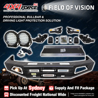 4X4FORCE Ultimate Guard No Loop Bumper Bullbar Lights for Toyota Prado 90 95 SYD