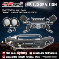 4X4FORCE Safari Shield U Loop Bullbar Lights for Nissan Patrol Y61 GU 05-On SYD