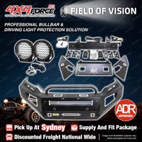 4X4FORCE Safari Shield U Loop Bullbar Lights for Mitsubishi Triton MR 19-20 SYD