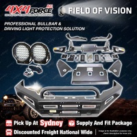 4X4FORCE Safari Shield U Loop Bullbar Lights for Toyota Hilux Rocoo 19-20 SYD
