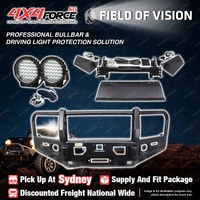 Premium Armor 3 Loop Bumper Bullbar Drive Lights for Mitsubishi Triton MV SYD