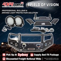 Armor Bumper Bullbar 3 Loop Guard Plate Drive light for Mazda BT50 20-25 SYD