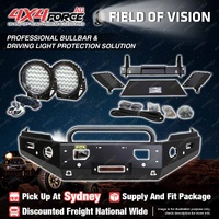 4X4FORCE Safari Shield U Loop Bullbar Drive Lights for Mazda BT-50 20-25 SYD