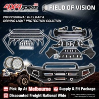 Safari Shield U Loop Bullbar Lights Side Steps for Toyota Hilux Vigo 12-15 MEL