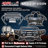 Safari Shield U Loop Bullbar Lights Side Steps for Toyota Hilux Revo 15-On MEL