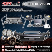 Safari Shield U Loop Bullbar Light Side Steps for Mitsubishi Triton MQ 15-18 MEL