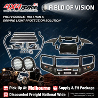Premium Armor 3 Loop Bullbar Lights Side Steps for Toyota Prado 150 19-On MEL