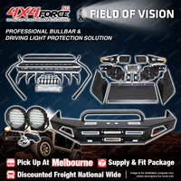 Safari Shield U Loop Bullbar Lights Side Steps for Toyota Landcruiser 100 MEL