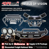 Safari Shield U Loop Bullbar Lights Side Steps for Toyota Landcruiser 105 MEL