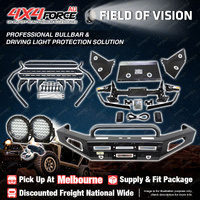 Safari Shield U Loop Bullbar Lights Side Steps for Toyota Landcruiser 200 MEL