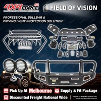 Premium Armor 3 Loop Bullbar Light Side Steps for Nissan Navara D40 06-11 MEL