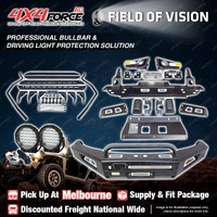 Safari Shield U Loop Bullbar Lights Side Steps for Mazda BT-50 11-20 MEL