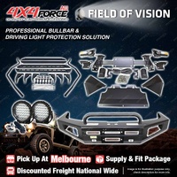 Safari Shield Bullbar Lights Side Steps for Toyota Landcruiser Prado 150 MEL