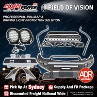 Safari Shield U Loop Bullbar Light Side Steps for Mitsubishi Triton MQ 15-18 SYD