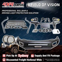 Ultimate Guard No Loop Bullbar Lights Side Steps for Mitsubishi Triton MQ SYD