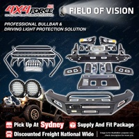 Safari Shield U Loop Bullbar Lights Side Steps for Mazda BT-50 11-20 SYD