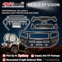 Armor Bullbar Skid Plate LOOP lights Side Steps for Isuzu D-MAX 12-16 SYD Stock
