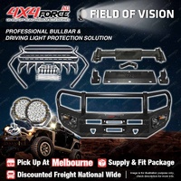 Armor Bullbar Skid Plate LOOP lights Side Steps for Isuzu D-MAX 12-16 MEL Stock