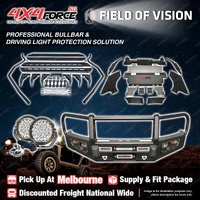 Armor Bullbar Skid Plate LOOP lights Side Steps for Toyota Hilux Revo MEL Stock