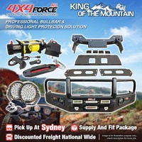 Armor Bumper Bullbar 3 LOOP Guard Plate light & Winch for Mazda BT50 11-20 SYD
