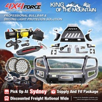 Armor Bullbar Skid Plate LOOP light Winch for Nissan Navara NP300 D23 15-20 SYD