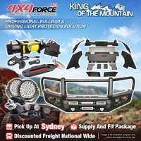 Armor Bullbar Skid Plate LOOP light Winch for Toyota Hilux Revo 15-18 SYD Stock