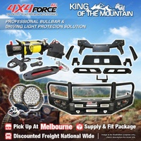 Armor Bullbar Skid Plate 3 LOOP light Winch for Ford Ranger PX T6 MEL Stock