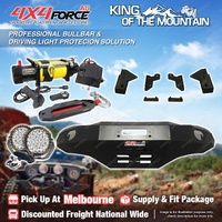 Ultimate Guard Bullbar No Loop Skid Plate Light Winch for Ford Ranger PX T7 MEL