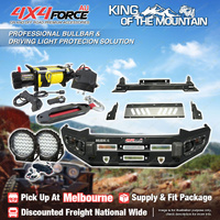 Ultimate Guard Bullbar No Loop Skid Plate Light Winch for Isuzu D-MAX 12-16 MEL